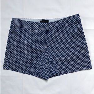 Blue Patterned Shorts